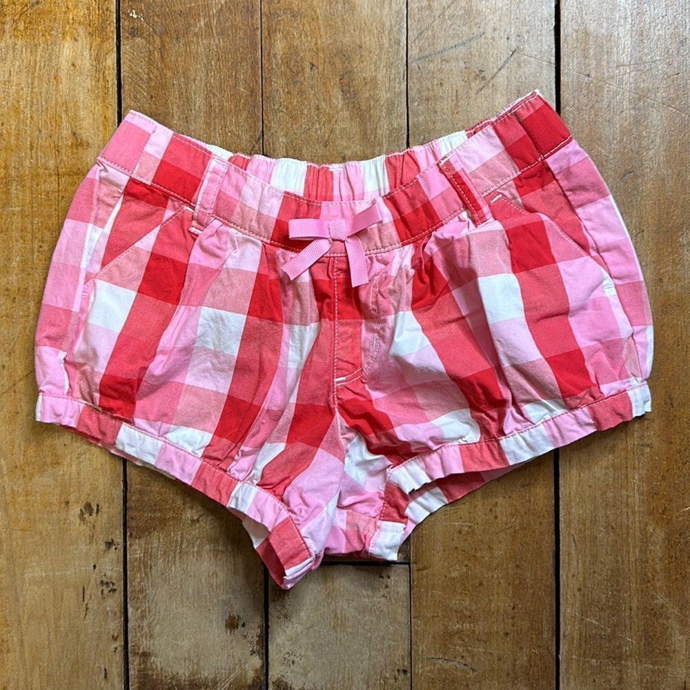 Gymboree Girls size 5T Picnic Plaid Cotton Shorts